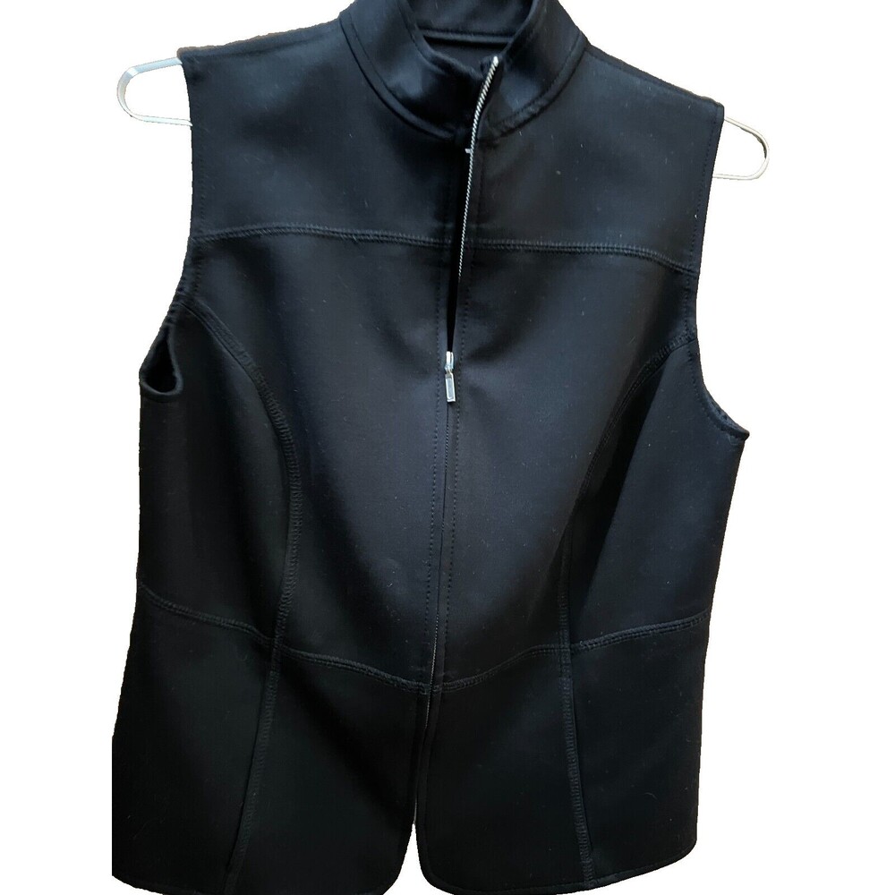 Equestrian brand womens size small black Softshell Vest made in usa  riding